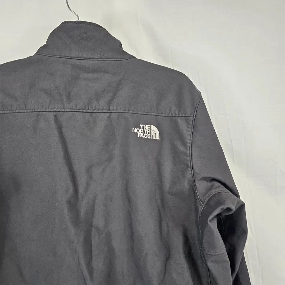 The North Face Jacket Mens Size Medium Gray/Black Windstopper Softshell